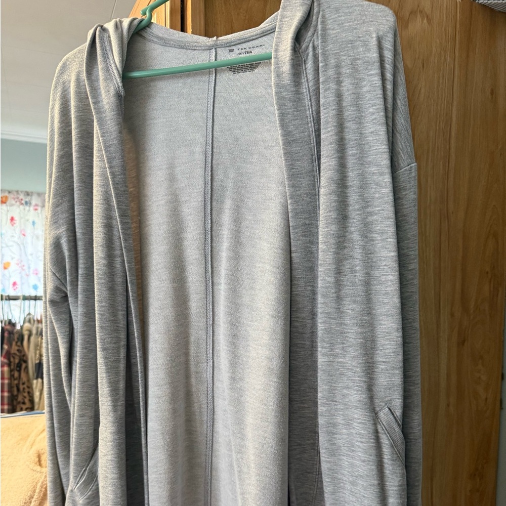 Gray cardigan